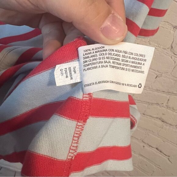 The Nines by Hatch Blue and Red Stripe Maternity Dress size Medium - Picture 6 of 7